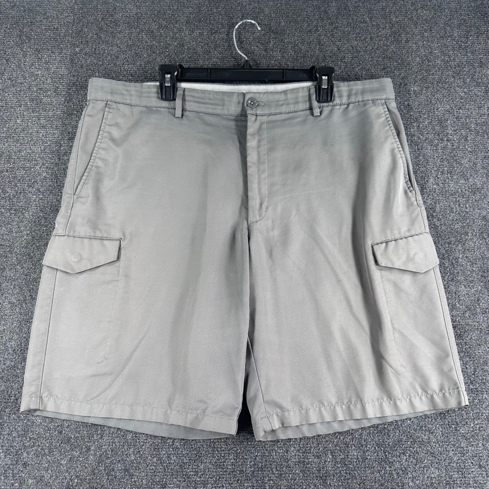 Greg Norman Cargo Shorts Mens 38W 38 Waist Gray Attack Life Golf Performance